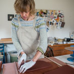 Hilary Duncan in her studio 2018